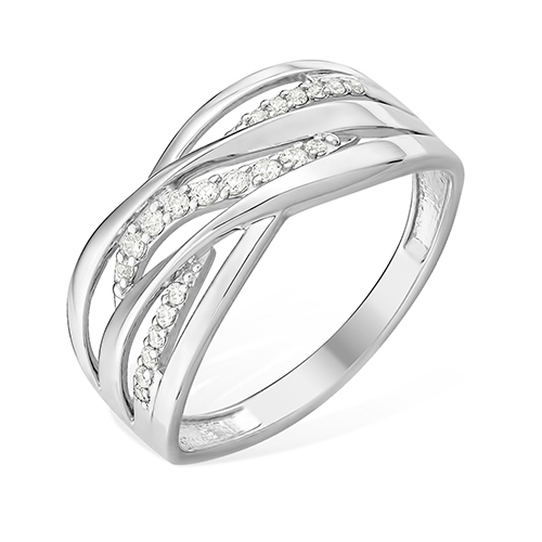 Кольцо, серебро, фианит, 1010017114-501